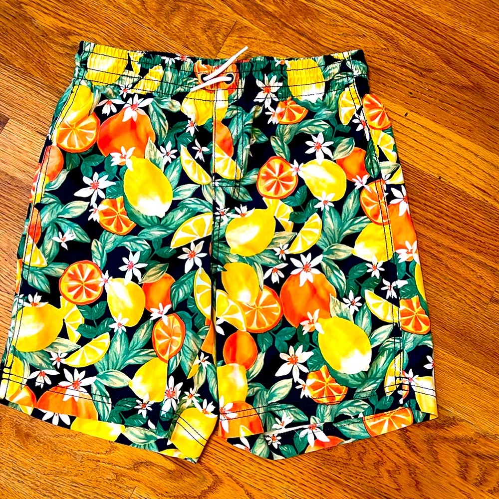 NWOT Old Navy Citrus Swim Trunks